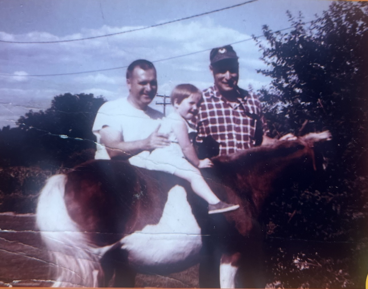George O'Malley with family on a pony